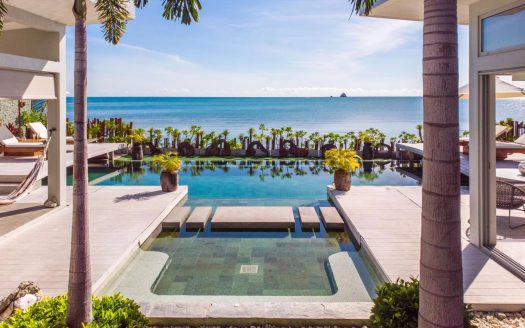 BALINESE BEACHFRONT VILLA, PLAI LAEM, KOH SAMUI